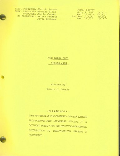 Hardy Boys TV Script