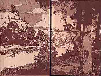 Brown Gretta endpapers